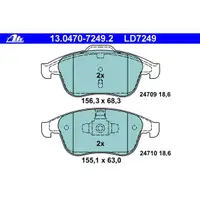 ATE 13.0470-7249.2 Ceramic Belagsatz