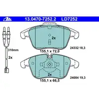 ATE 13.0470-7252.2 Ceramic Belagsatz
