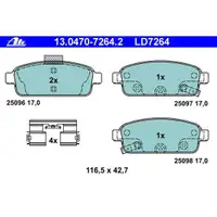 ATE 13.0470-7264.2 Ceramic Belagsatz