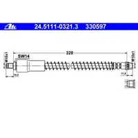 ATE 24.5111-0321.3 Bremsschlauch