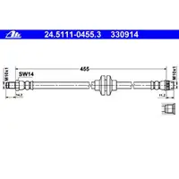 ATE 24.5111-0455.3 Bremsschlauch