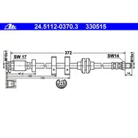 ATE 24.5112-0370.3 Bremsschlauch