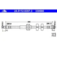 ATE 24.5112-0397.3 Bremsschlauch