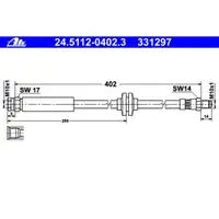 ATE 24.5112-0402.3 Bremsschlauch