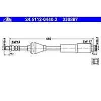 ATE 24.5112-0440.3 Bremsschlauch