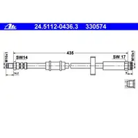 ATE 24.5112-0436.3 Bremsschlauch