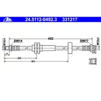 ATE 24.5112-0492.3 Bremsschlauch