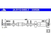 ATE 24.5112-0465.3 Bremsschlauch