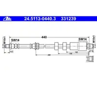 ATE 24.5113-0440.3 Bremsschlauch