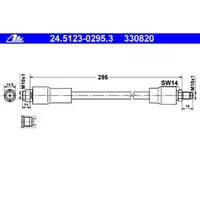 ATE 24.5123-0295.3 Bremsschlauch