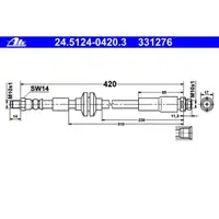 ATE 24.5124-0420.3 Bremsschlauch
