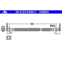 ATE 24.5123-0350.3 Bremsschlauch