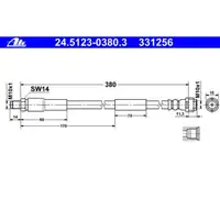 2x ATE Bremsschlauch vorn MB S-Klasse W220 E-Klasse W211 S211 CLS BJ beachten!