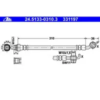 ATE 24.5133-0310.3 Bremsschlauch