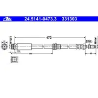 ATE 24.5141-0473.3 Bremsschlauch