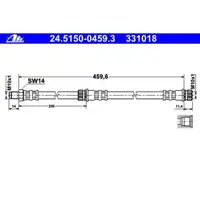 ATE 24.5150-0459.3 Bremsschlauch