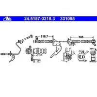 ATE 24.5157-0218.3 Bremsschlauch
