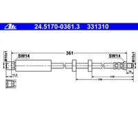 ATE 24.5170-0361.3 Bremsschlauch