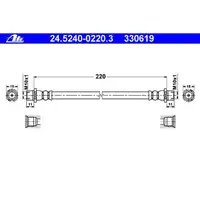 ATE 24.5240-0220.3 Bremsschlauch