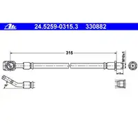 ATE 24.5259-0315.3 Bremsschlauch