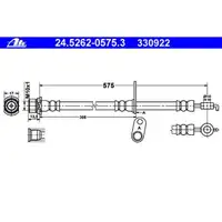 ATE 24.5262-0575.3 Bremsschlauch