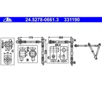 ATE 24.5278-0661.3 Bremsschlauch