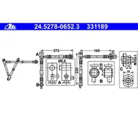 ATE 24.5278-0652.3 Bremsschlauch
