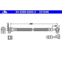 ATE 24.5286-0265.3 Bremsschlauch