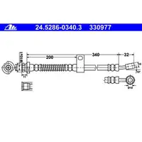 ATE 24.5286-0340.3 Bremsschlauch