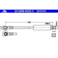 ATE 24.5298-0322.3 Bremsschlauch