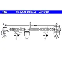 ATE 24.5299-0449.3 Bremsschlauch