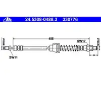 ATE 24.5308-0488.3 Bremsschlauch