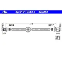 ATE 83.6101-0412.3 Bremsschlauch