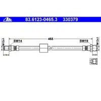 ATE 83.6123-0465.3 Bremsschlauch