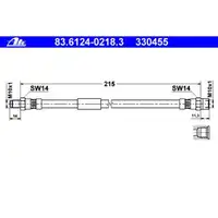 ATE 83.6124-0218.3 Bremsschlauch