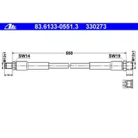 ATE 83.6133-0551.3 Bremsschlauch