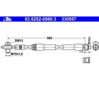 ATE 83.6252-0560.3 Bremsschlauch