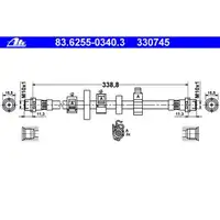 ATE 83.6255-0340.3 Bremsschlauch