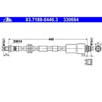 ATE 83.7188-0446.3 Bremsschlauch