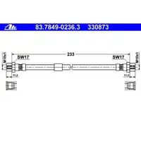 2x ATE Bremsschlauch hinten VW Touran Bitte Baujahr beachten!