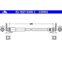ATE 83.7827-0300.3 Bremsschlauch