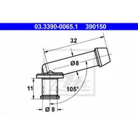 ATE 03.3390-0065.1 Anschlussstueck