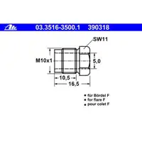 ATE 03.3516-3500.1 UEBERWURFSCHRAUBE