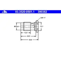 ATE 03.3520-0501.1 HOHLSCHRAUBE