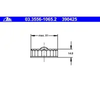 ATE 03.3556-1065.2 Beh.-Verschraubung
