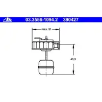 ATE 03.3556-1094.2 Beh.-Verschraubung