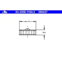 ATE 03.3556-1164.2 Beh.-Verschraubung