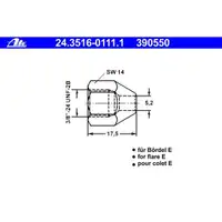 ATE 24.3516-0111.1 Ueberwurfmutter