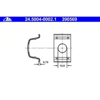 ATE 24.5004-0002.1 SCHLAUCHHALTER