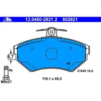 ATE Bremsenset Bremsscheiben 256 mm belüftet Bremsbeläge vorn Lupo Golf Passat